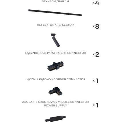 Zuma Line - Spotleuchte im Schienensystem 8xGU10/35W/230V schwarz
