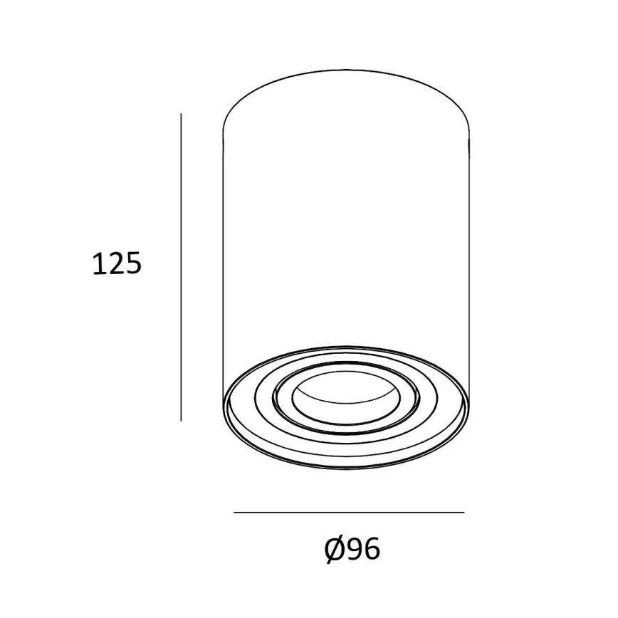 Zuma Line - Einbauleuchte 1xGU10/50W/230V Weiß