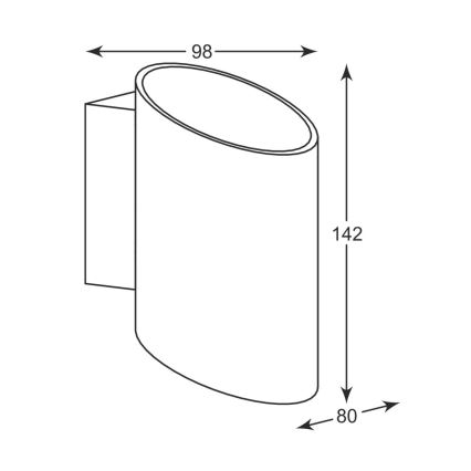 Zuma Line - Wandleuchte 1xG9/40W/230V schwarz/gold