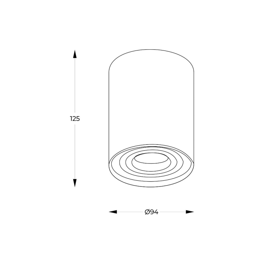 Zuma Line - LED RGBW dimmbarer Einbaustrahler 1xGU10/4,8W/230V schwarz + Fernbedienung