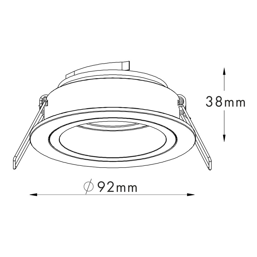Zuma Line - Einbaulampe 1xGU10/50W/230V weiß