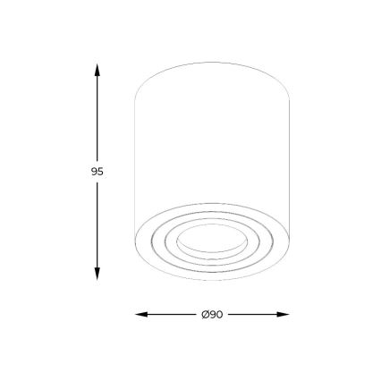 Zuma Line - LED RGBW dimmbarer Badezimmer-Einbaustrahler 1xGU10/6W/230V IP44 weiß + Fernbedienung