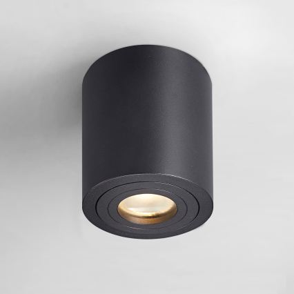 Zuma Line - LED RGBW dimmbarer Bad-Einbaustrahler 1xGU10/4,8W/230V IP44 schwarz + Fernbedienung