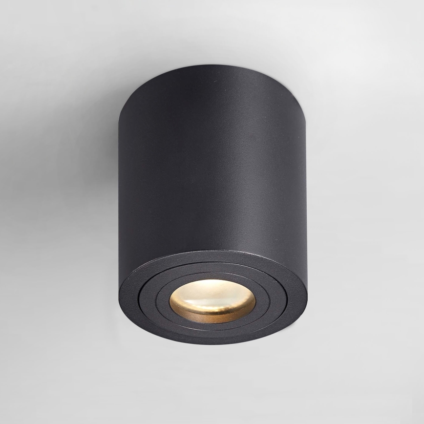 Zuma Line - LED RGBW dimmbarer Bad-Einbaustrahler 1xGU10/4,8W/230V IP44 schwarz + Fernbedienung