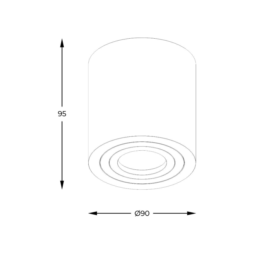 Zuma Line - LED RGBW dimmbarer Bad-Einbaustrahler 1xGU10/4,8W/230V IP44 schwarz + Fernbedienung
