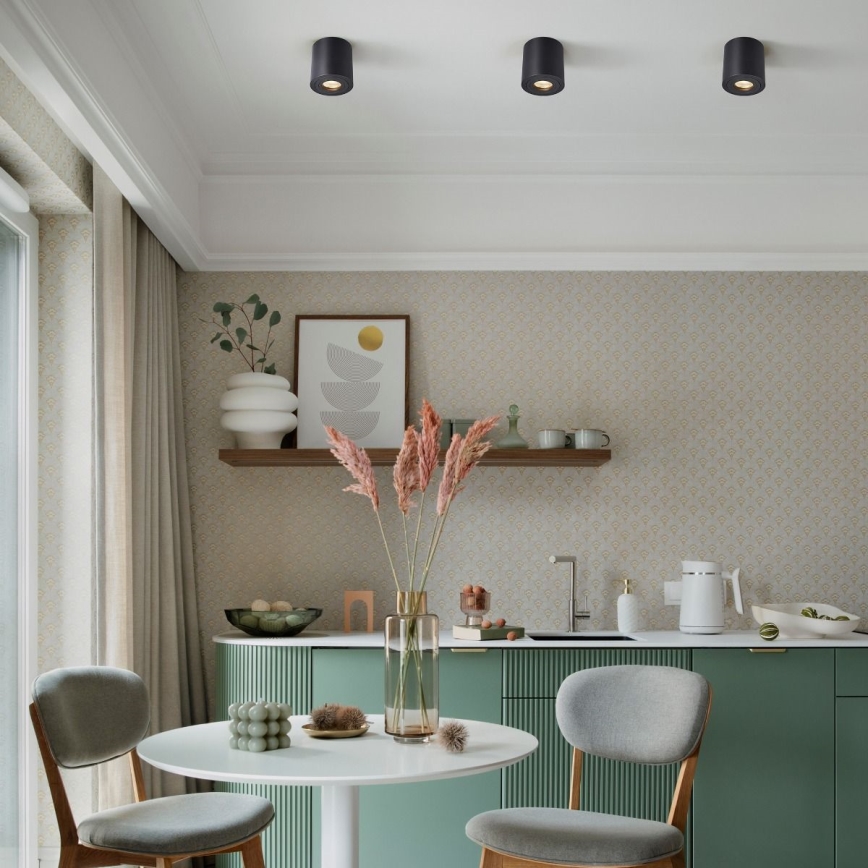 Zuma Line - Einbauleuchte 1xGU10/50W/230V IP44 schwarz