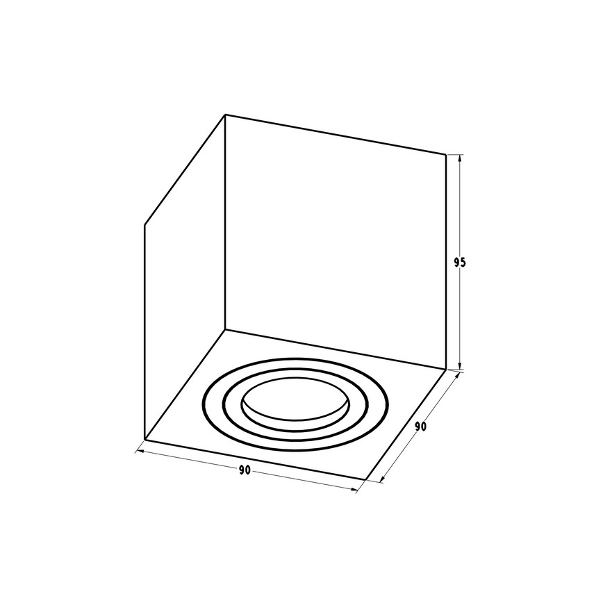 Zuma Line - Strahler SL 1xGU10/50W/230V schwarz