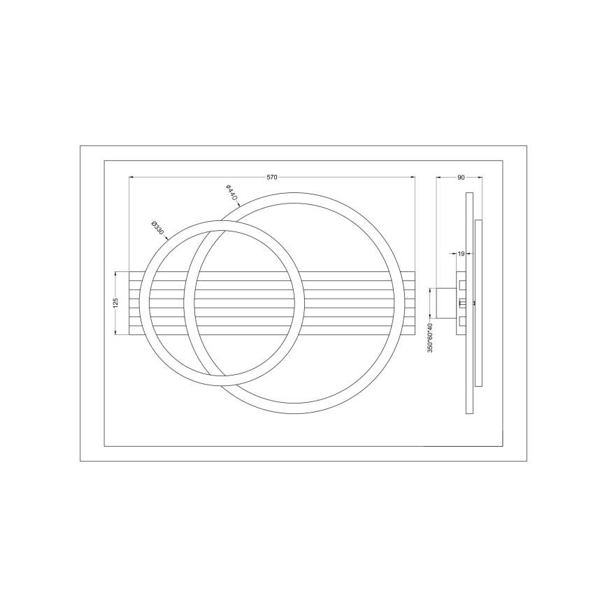 Zuma Line - LED Deckenleuchte LED/40W/230V