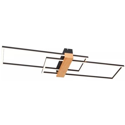 Zuma Line - LED-Deckenleuchte LED/39W/230V 3000K schwarz/Kiefer