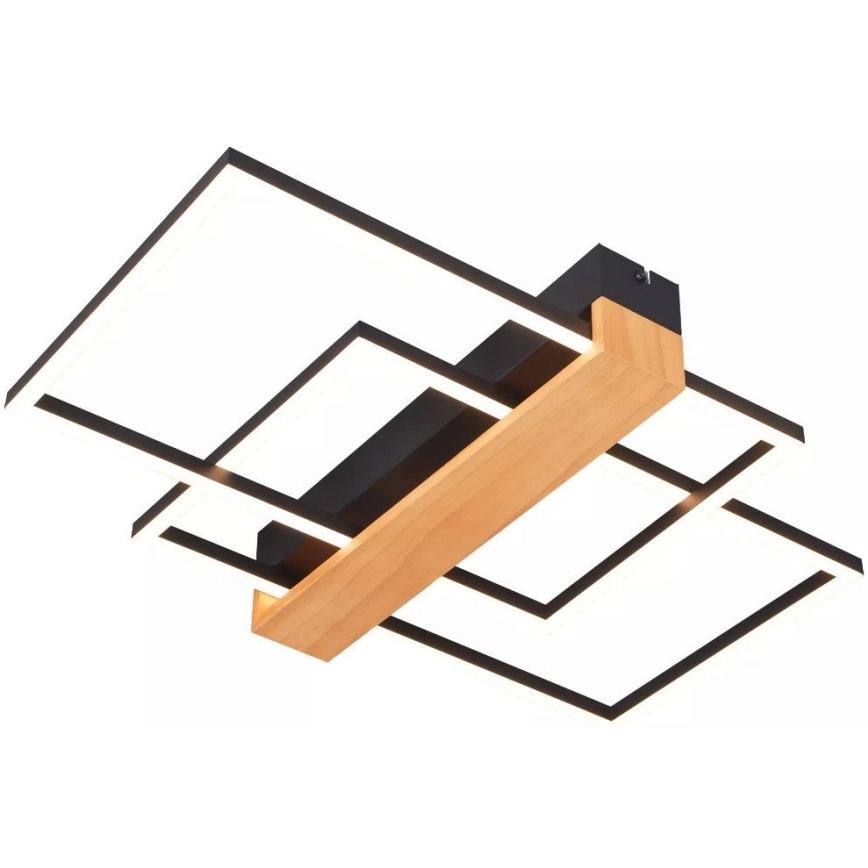 Zuma Line - LED-Deckenleuchte LED/39W/230V 3000K schwarz/Kiefer