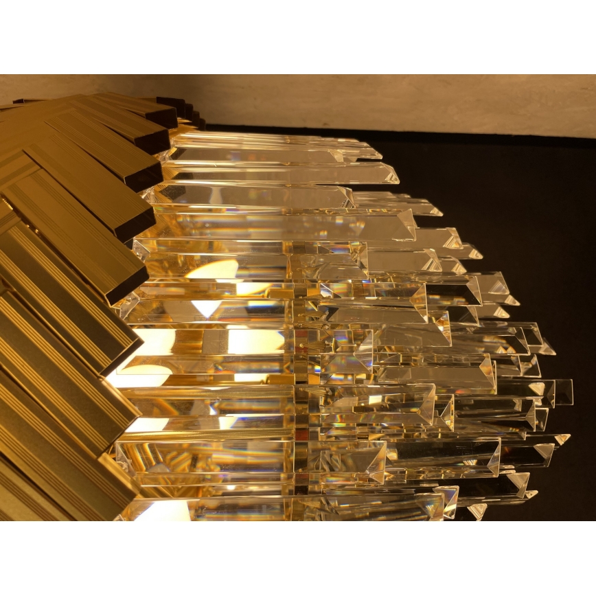 Zuma Line - Kronleuchter an Stange 9xE14/40W/230V golden