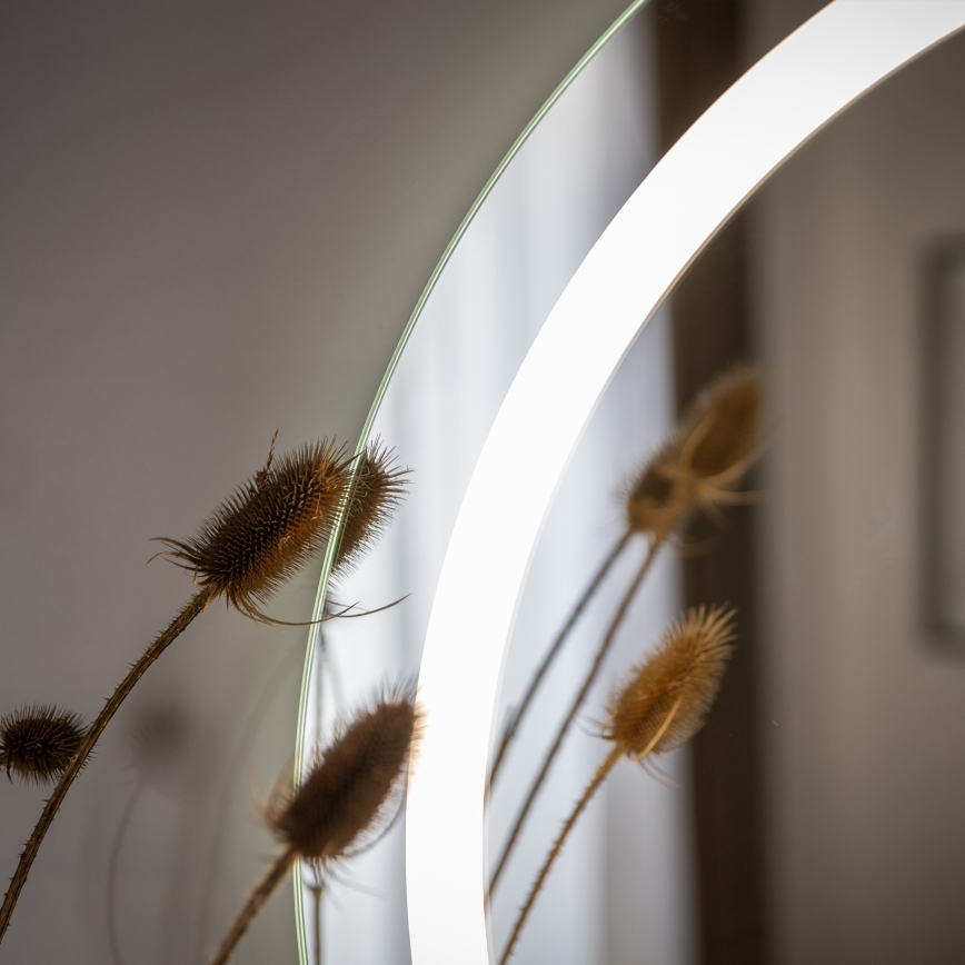 Zuma Line - LED-Badezimmer-Wandspiegel mit LED-Hintergrundbeleuchtung/36W/230V 3000/4000/6000K Ø 80 cm IP44