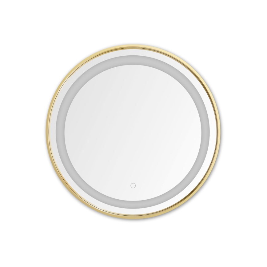 Zuma Line - LED-Badezimmer-Wandspiegel mit Hintergrundbeleuchtung LED/24W/230V 3000/4000/6000K d 60 cm IP44 golden