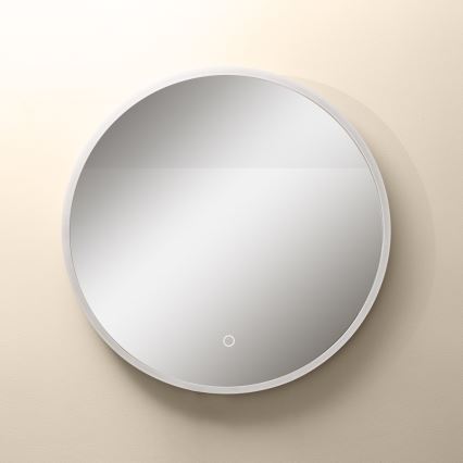 Zuma Line - LED-Badezimmer-Wandspiegel mit Hintergrundbeleuchtung LED/24W/230V 3000/4000/6000K d 60 cm IP44 weiß/golden