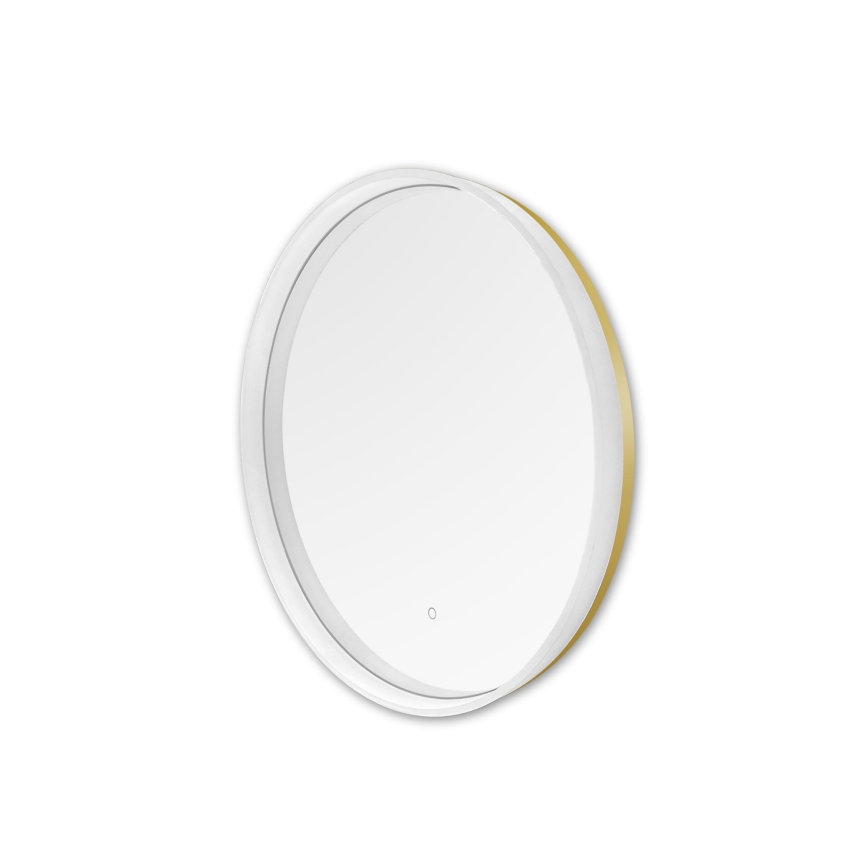 Zuma Line - LED-Badezimmer-Wandspiegel mit Hintergrundbeleuchtung LED/24W/230V 3000/4000/6000K d 60 cm IP44 weiß/golden