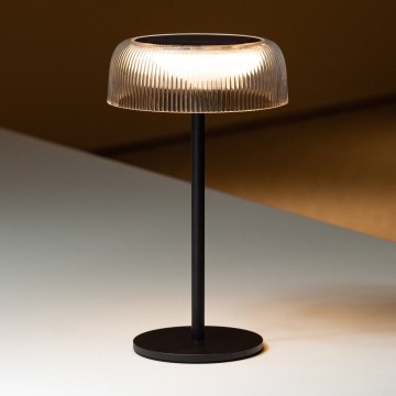 Zuma Line - Dimmbare, aufladbare LED-Solar-Tischleuchte LED/2,5W/2000 mAh IP44 schwarz