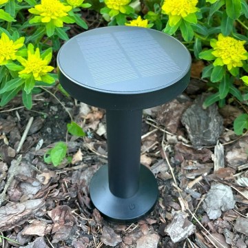 Zuma Line - Dimmbare, aufladbare LED-Solar-Tischleuchte LED/2W/2000 mAh IP44 schwarz