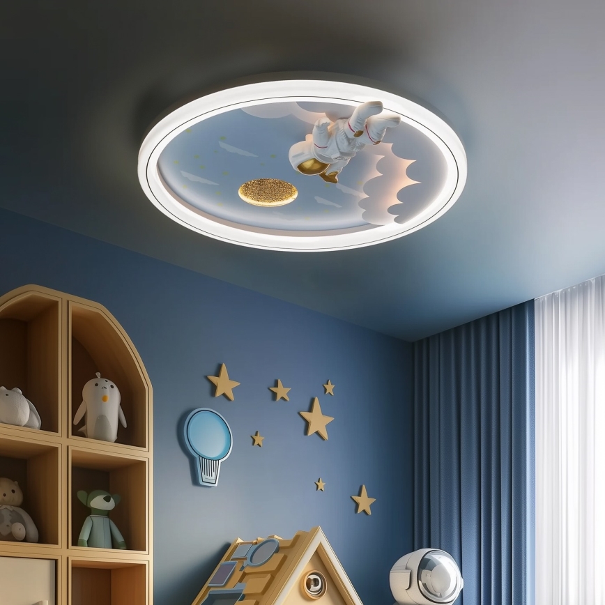 Zuma Line - Dimmbare LED-Deckenleuchte für Kinder LED/42W/230V 3000/5700K Astronaut