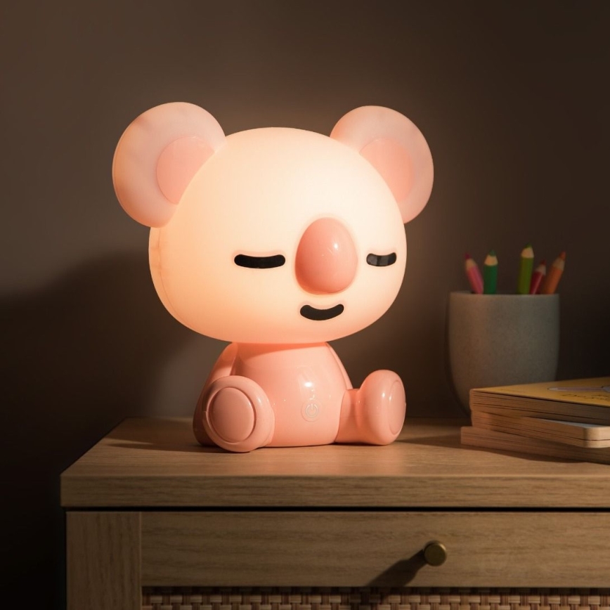 Zuma Line - Dimmbare LED-Kinder-Tischleuchte mit Touch-Steuerung LED/3W/230V Koala rosa