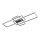 Zuma Line - Dimmbare LED-Kristall-Deckenleuchte LED/52W/230V 2700-6000K schwarz + Fernbedienung