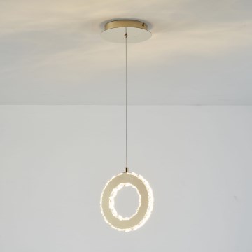 Zuma Line - dimmbare LED-Pendelleuchte an Kabel LED/10W/230V goldfarben