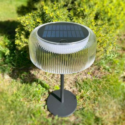 Zuma Line - LED dimmbare solarbetriebene Tischlampe LED/2,5W/2000 mAh IP44 schwarz