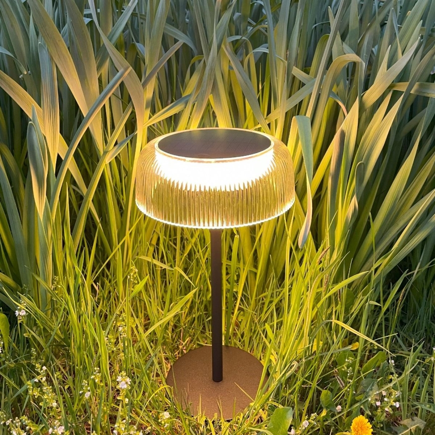 Zuma Line - LED dimmbare solarbetriebene Tischlampe LED/2,5W/2000 mAh IP44 schwarz