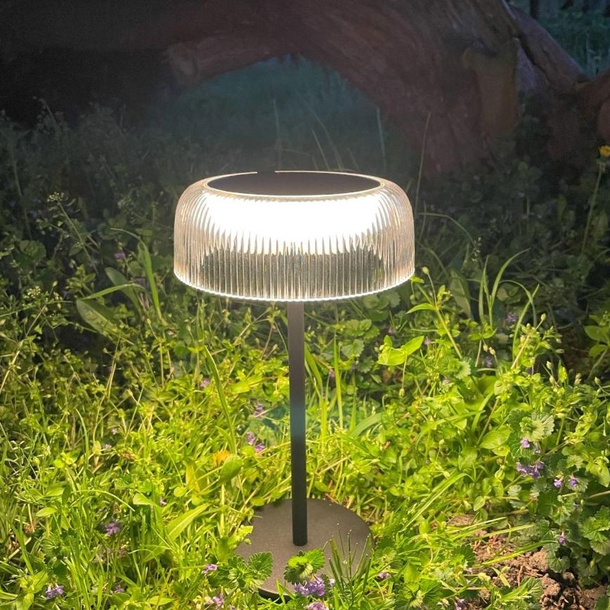 Zuma Line - LED dimmbare solarbetriebene Tischlampe LED/2,5W/2000 mAh IP44 schwarz