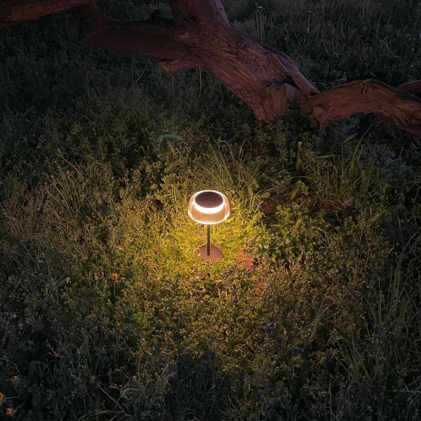 Zuma Line - LED dimmbare solarbetriebene Tischlampe LED/2,5W/2000 mAh IP44 schwarz