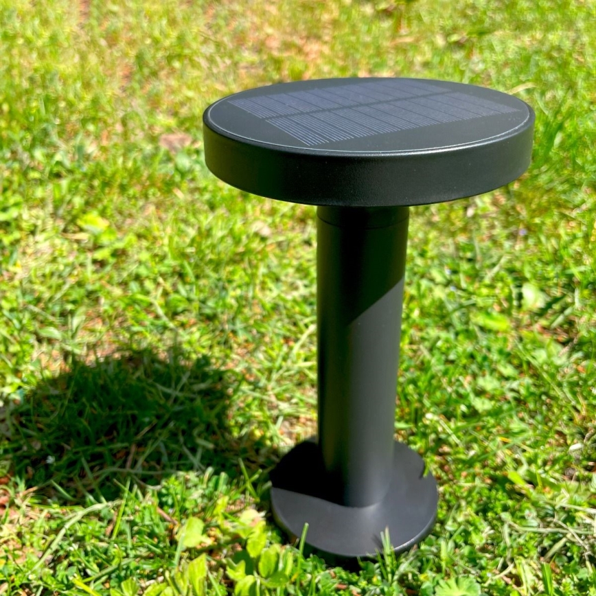 Zuma Line - Dimmbare, aufladbare LED-Solar-Tischleuchte LED/2W/2000 mAh IP44 schwarz