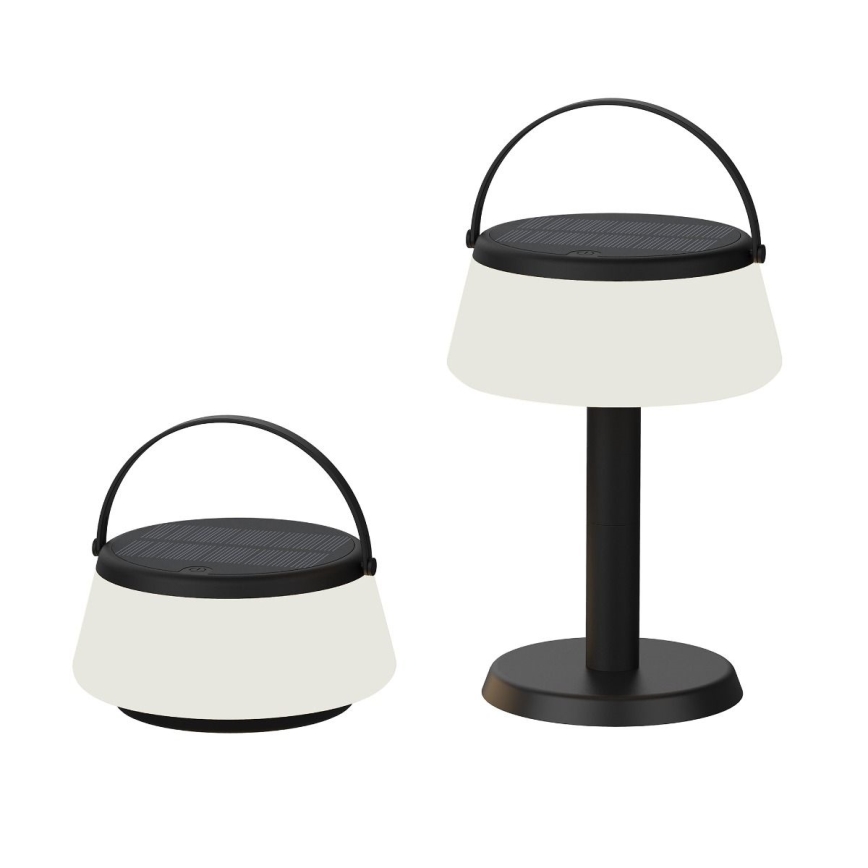Zuma Line - Dimmbare, aufladbare Solar-Tischleuchte LED/2,2W/2000 mAh IP44 schwarz