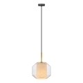 Zuma Line - Hängeleuchte an Kabel 1xE27/25W/230V Ø 22 cm Gold/Schwarz