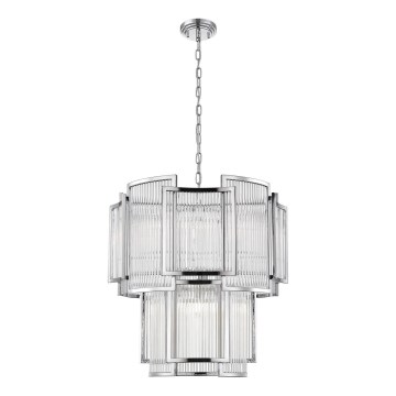 Zuma Line - Hängeleuchte an Kette 8xE14/60W/230V glänzendes Chrom