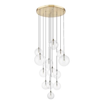 Zuma Line - Hängeleuchte mit Seilaufhängung 13xG9/2W/230V gold