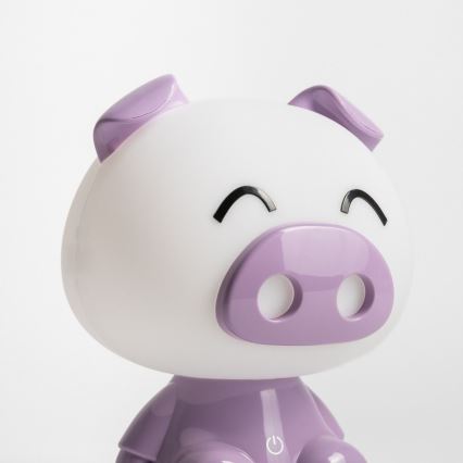 Zuma Line - Dimmbare LED-Kinder-Tischleuchte mit Touch-Steuerung LED/3W/230V Schwein violett