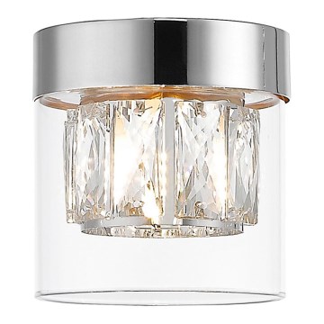 Zuma Line - Kristall-Deckenleuchte 1xG9/28W/230V Silber