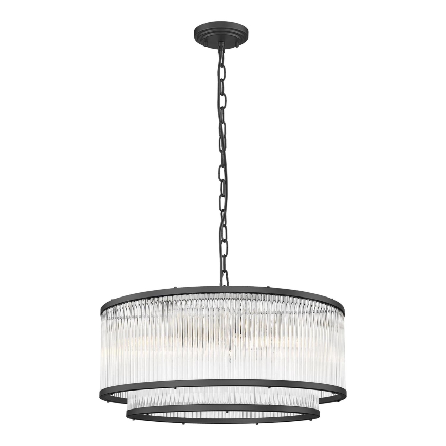 Zuma Line - Kronleuchter an Kette 6xE14/60W/230V schwarz