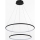 Zuma Line - LED-Hängeleuchte LED/40W/230V schwarz