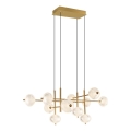 Zuma Line - LED-Pendelleuchte mit Seilaufhängung LED/63W/230V goldfarben