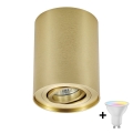 Zuma Line - LED RGBW dimmbarer Einbauspot 1xGU10/4,8W/230V goldfarben + Fernbedienung