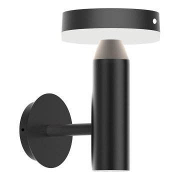 Zuma Line - LED-Solarwandleuchte mit Bewegungs- und Dämmerungssensor LED/4,5W/2000 mAh IP44 schwarz