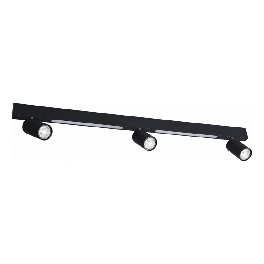 Zuma Line - LED-Wandstrahler 3xGU10/5W/230V + 2xLED/8W schwarz