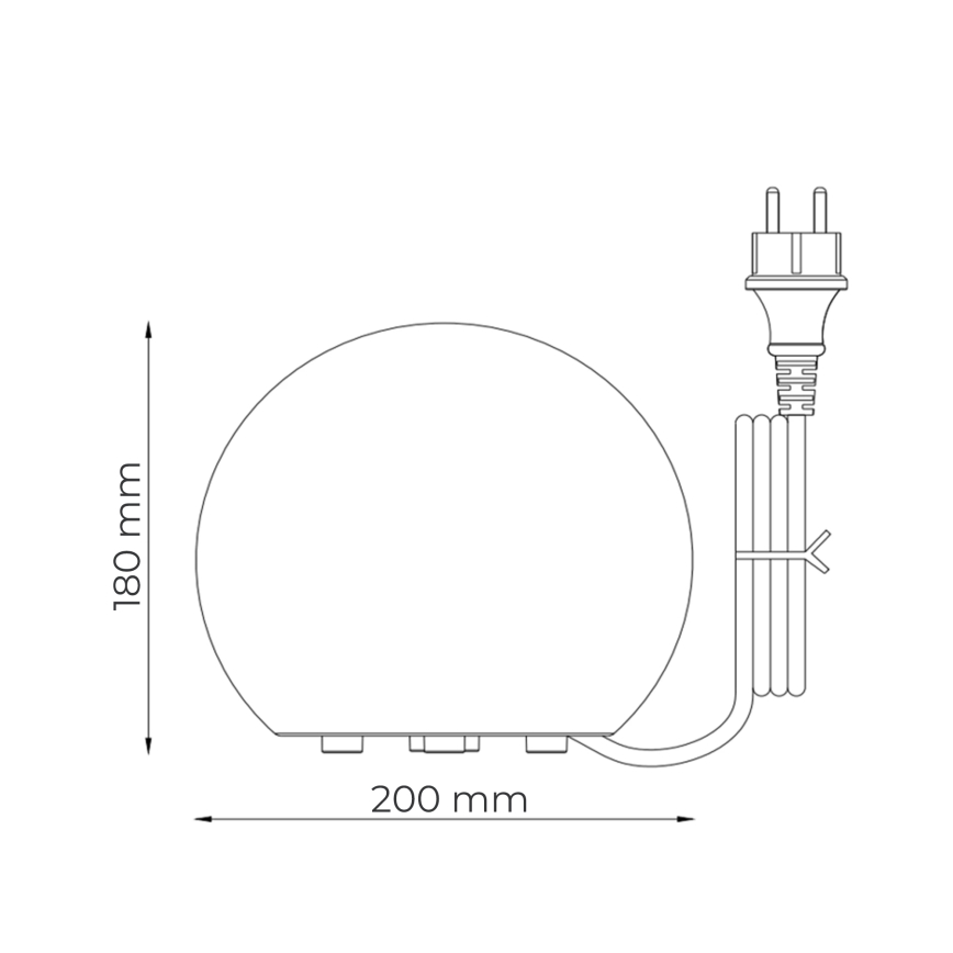 Zuma Line - Außenleuchte 1xE27/10W/230V, Ø 20 cm, IP44