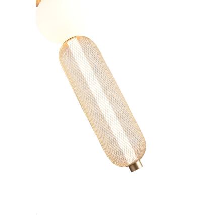 Zuma Line - LED-dimmbare Hängeleuchte an Stahlseil LED/27W/230V 3000-5700K goldfarben + Fernbedienung