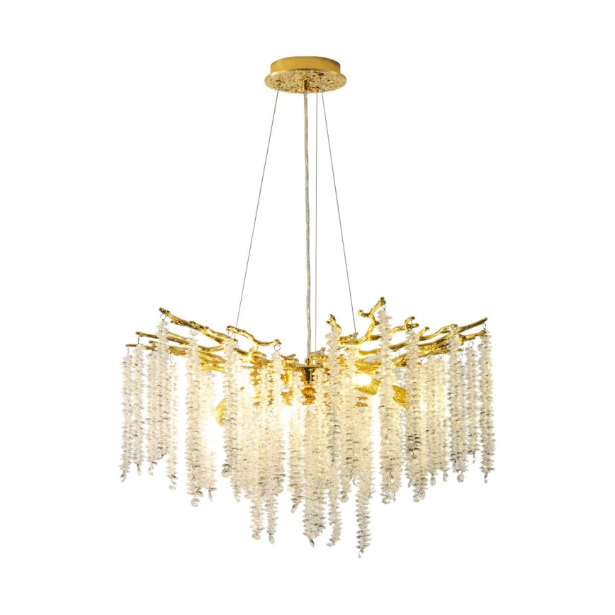 Zuma Line - Kronleuchter an Aufhängung 8xG9/3,5W/230V golden