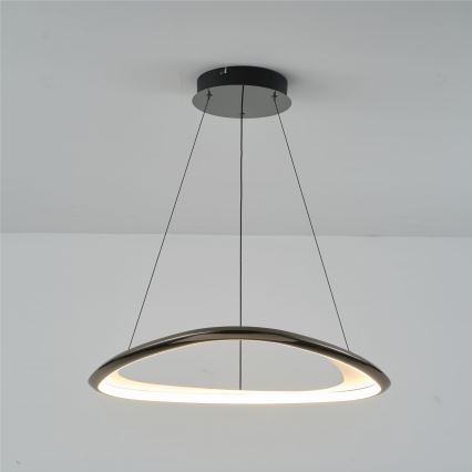 Zuma Line - Dimmbare LED-Hängeleuchte LED/34W/230V 3000K schwarz glänzendes Chrom
