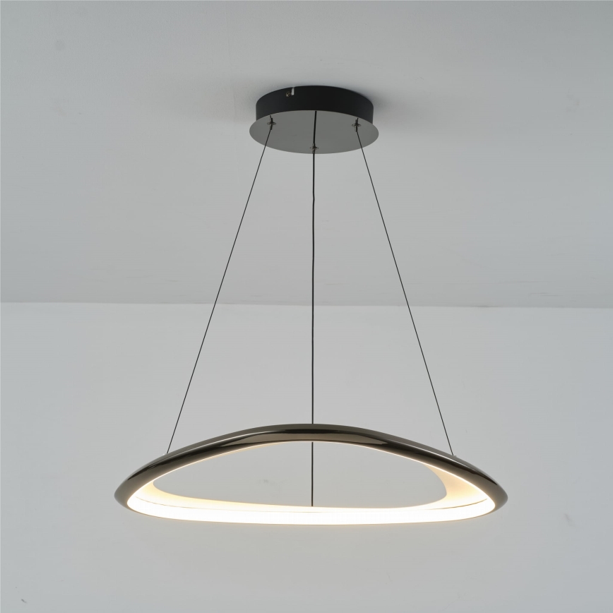 Zuma Line - Dimmbare LED-Hängeleuchte LED/34W/230V 3000K schwarz glänzendes Chrom