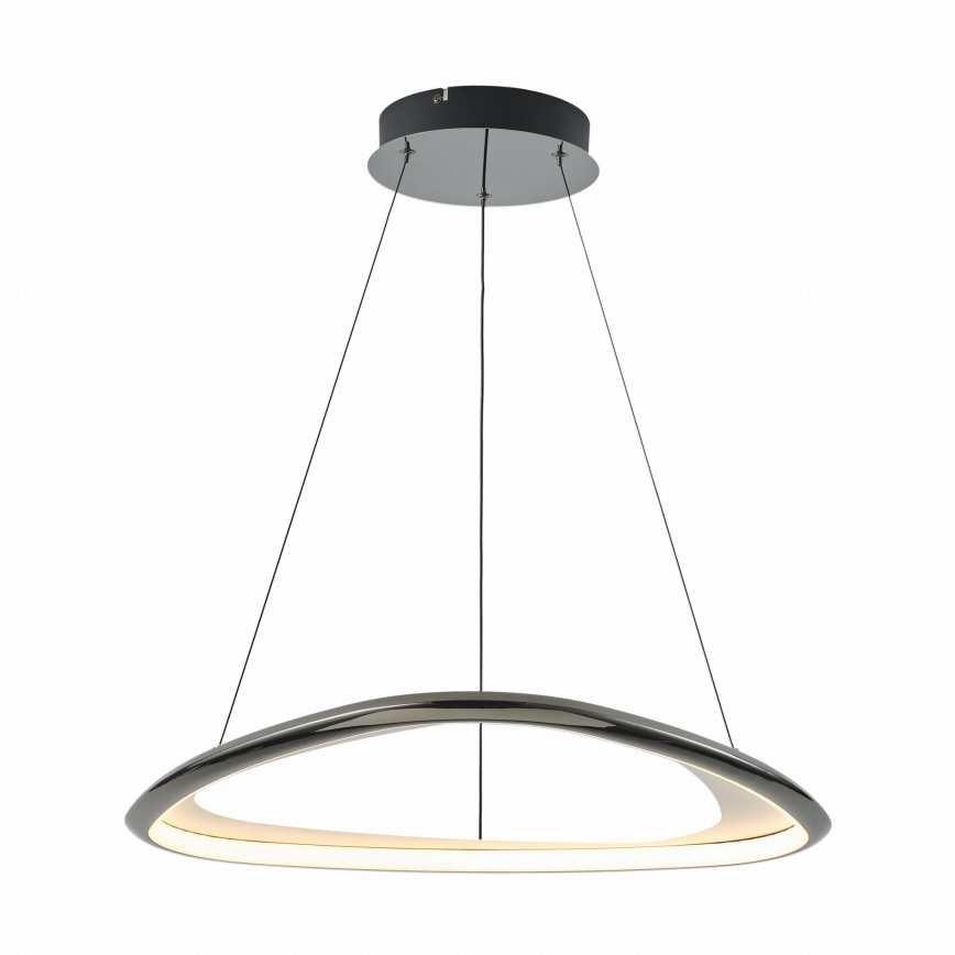 Zuma Line - Dimmbare LED-Hängeleuchte LED/34W/230V 3000K schwarz glänzendes Chrom