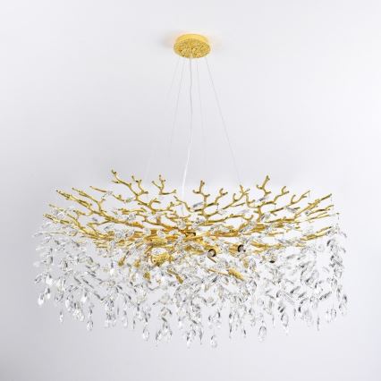 Zuma Line - Pendelleuchte an Kabel 14xG9/3,5W/230V Ø 100 cm goldfarben
