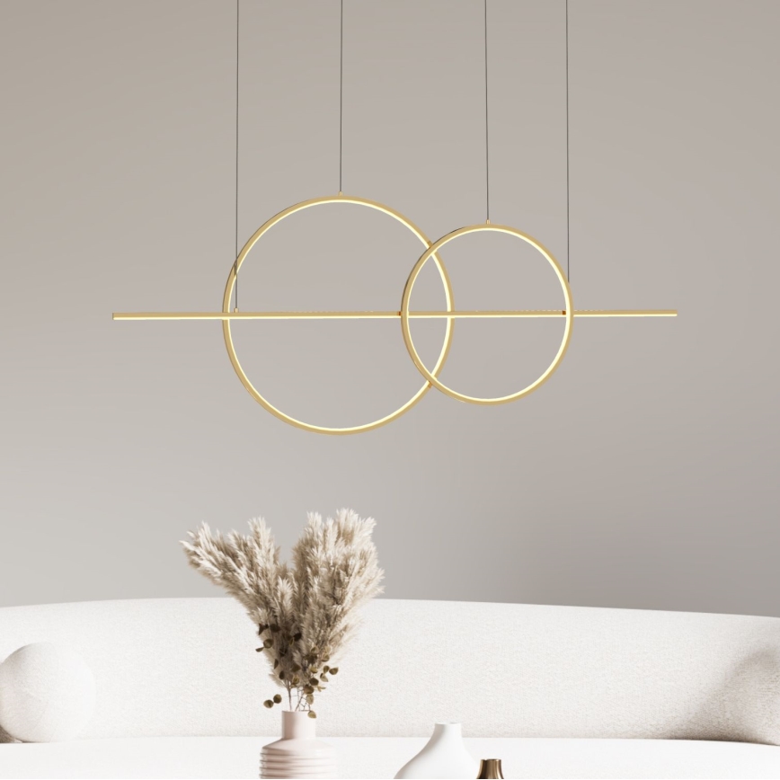 Zuma Line - LED dimmbare Hängeleuchte an Kabel LED/34W/230V gold